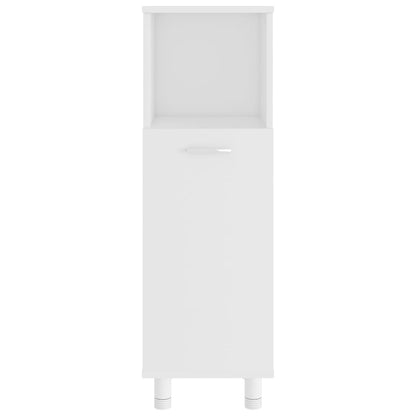 Armadio da Bagno Bianco 30x30x95 cm in Legno Multistrato | homemem39