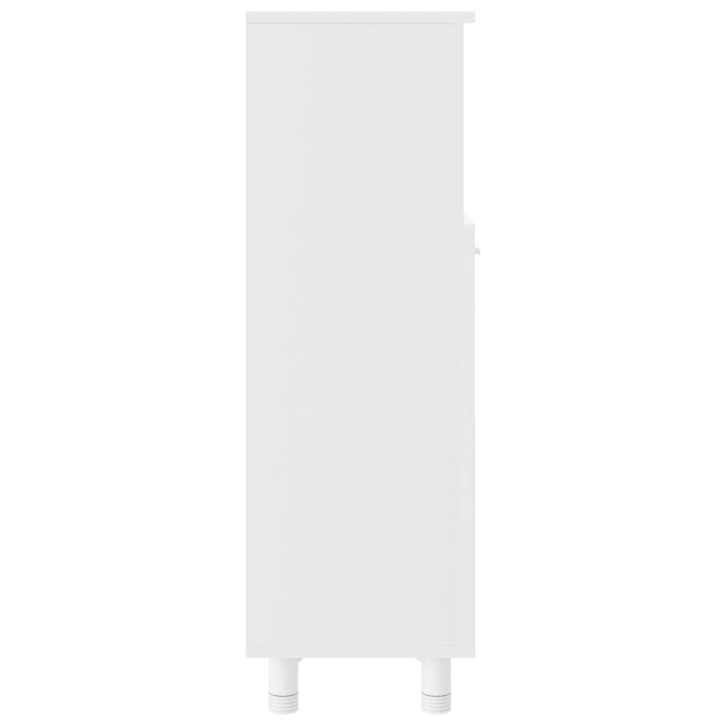 Armadio da Bagno Bianco 30x30x95 cm in Legno Multistrato | homemem39