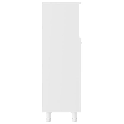 Armadio da Bagno Bianco 30x30x95 cm in Legno Multistrato | homemem39