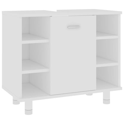 Mobile da Bagno Bianco 60x32x53,5 cm in Legno Multistrato