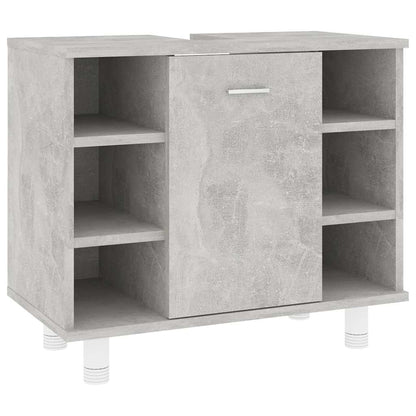 Mobile da Bagno Grigio Cemento 60x32x53,5 cm Legno Multistrato