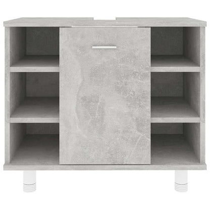 Mobile da Bagno Grigio Cemento 60x32x53,5 cm Legno Multistrato