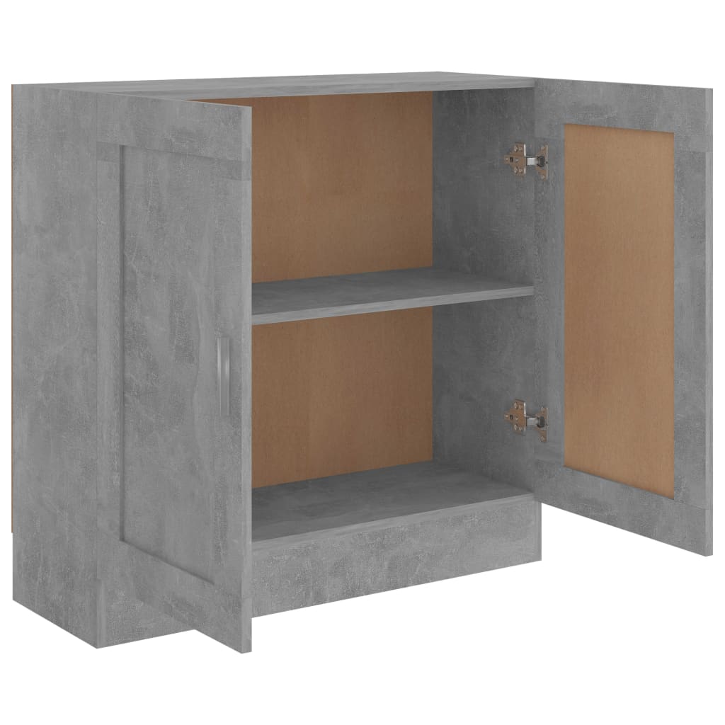 Libreria Grigio Cemento 82,5x30,5x80 cm in Legno Multistrato | homemem39
