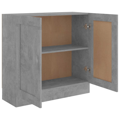 Libreria Grigio Cemento 82,5x30,5x80 cm in Legno Multistrato | homemem39