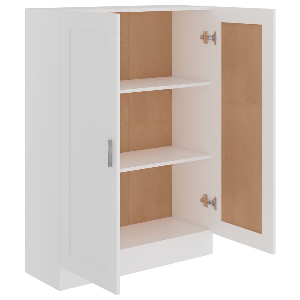 Libreria Bianca 82,5x30,5x115 cm in Legno Multistrato