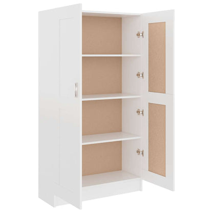 Libreria Bianca 82,5x30,5x150 cm in Legno Multistrato | homemem39
