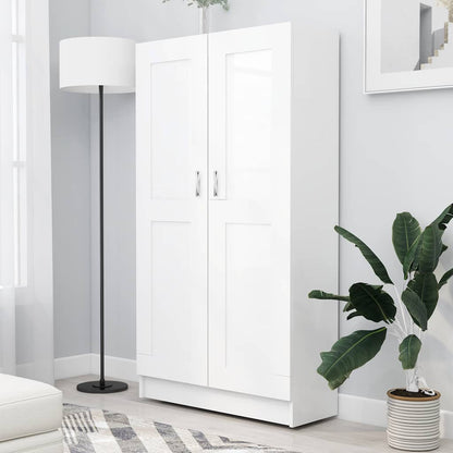 Libreria Bianca 82,5x30,5x150 cm in Legno Multistrato | homemem39