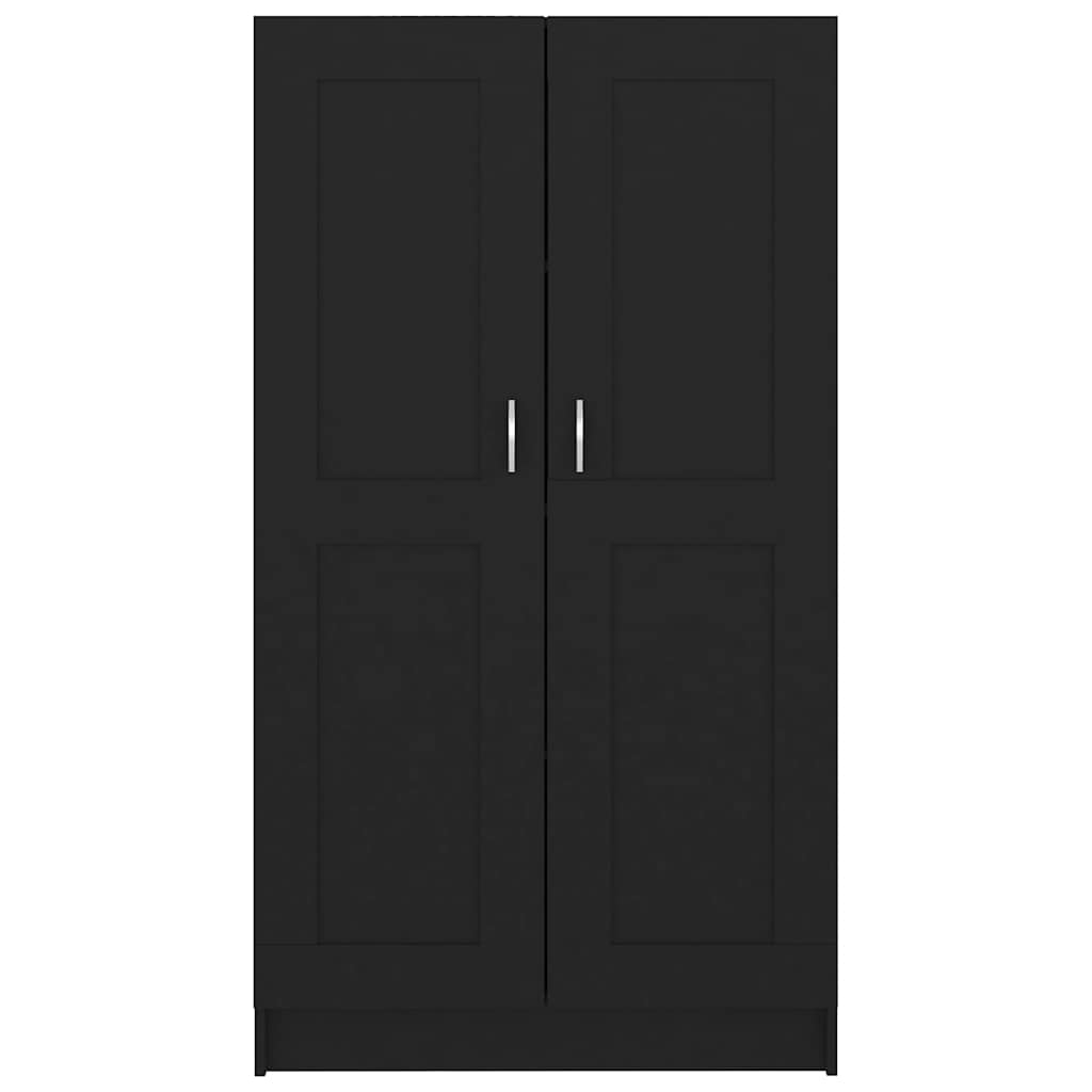 Libreria Nera 82,5x30,5x150 cm in Legno Multistrato | homemem39