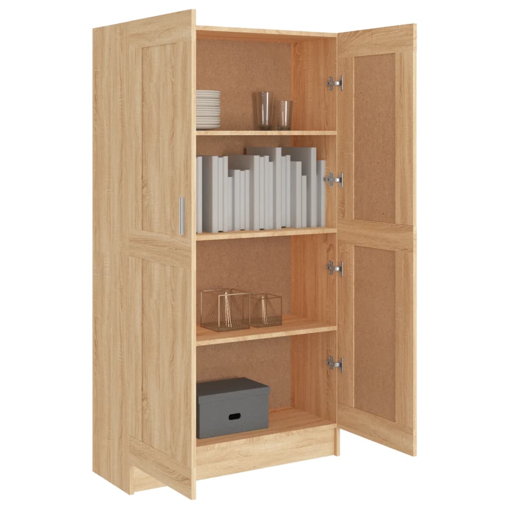 Libreria Rovere Sonoma 82,5x30,5x150 cm in Legno Multistrato - homemem39