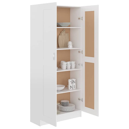 Libreria Bianca 82,5x30,5x185,5 cm in Legno Truciolato | homemem39