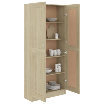 Libreria Rovere Sonoma 82,5x30,5x185,5 cm in Legno Multistrato | homemem39