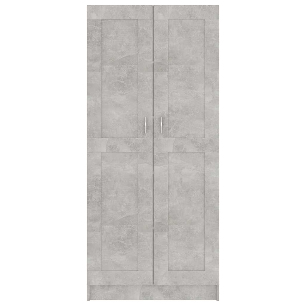 Libreria Grigio Cemento 82,5x30,5x185,5 cm in Legno Multistrato | homemem39