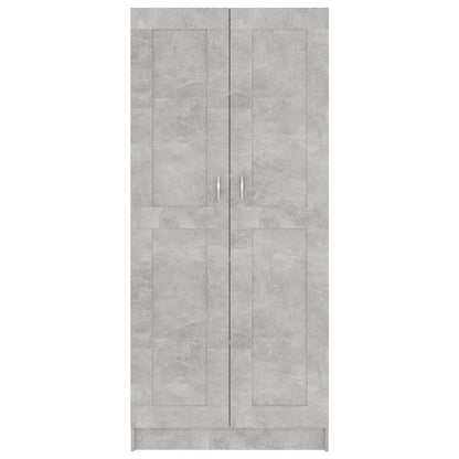 Libreria Grigio Cemento 82,5x30,5x185,5 cm in Legno Multistrato | homemem39