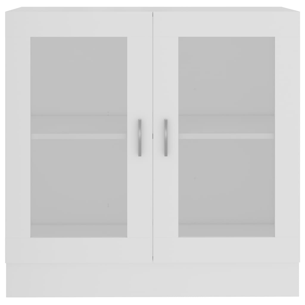 Armadietto con Vetrina Bianco 82,5x30,5x80 cm Legno Multistrato | homemem39