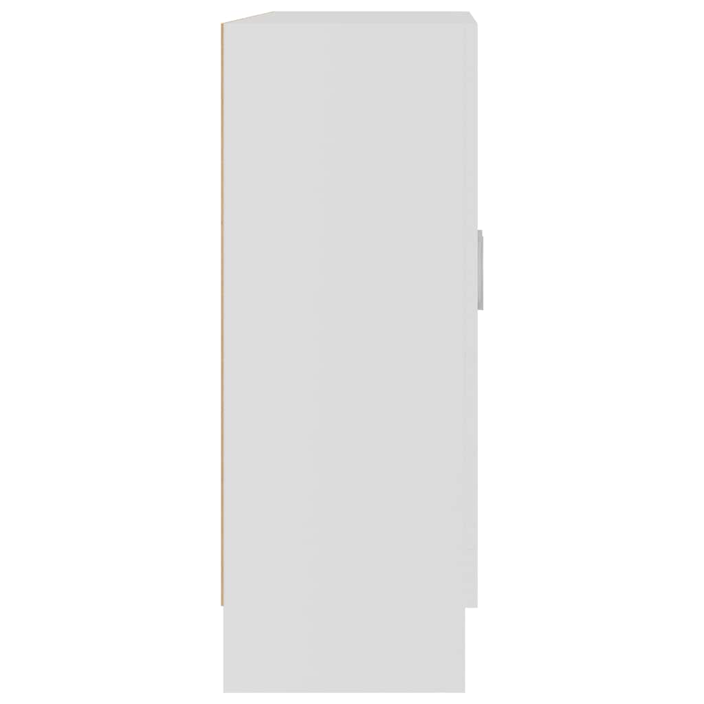 Armadietto con Vetrina Bianco 82,5x30,5x80 cm Legno Multistrato | homemem39