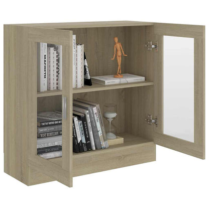 Vetrina Rovere Sonoma 82,5x30,5x80 cm in Legno Multistrato | homemem39