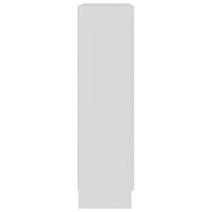 Armadietto con Vetrina Bianco 82,5x30,5x115cm Legno Multistrato | homemem39