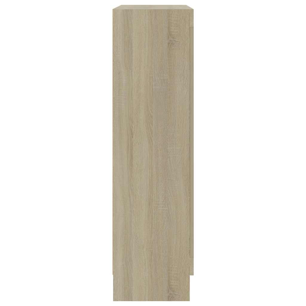 Armadietto Vetrina Rovere Sonoma 82,5x30,5x115 cm Multistrato | homemem39