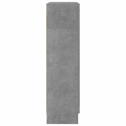 Armadietto Vetrina Grigio Cemento 82,5x30,5x115 cm Multistrato | homemem39