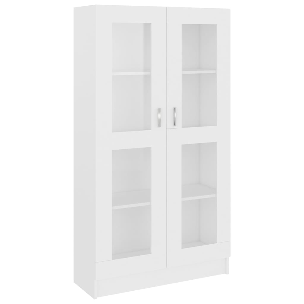 Armadietto con Vetrina Bianco 82,5x30,5x150cm Legno Multistrato | homemem39