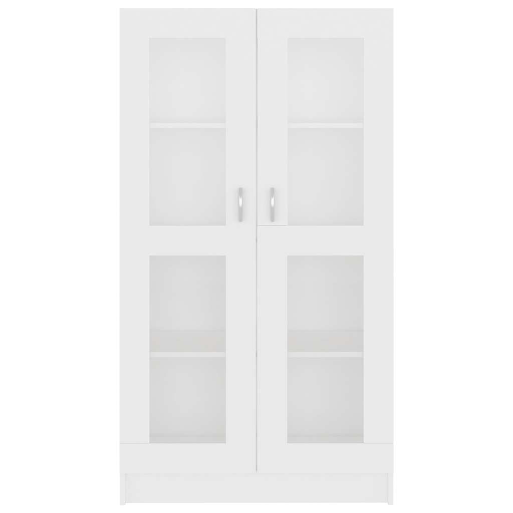 Armadietto con Vetrina Bianco 82,5x30,5x150cm Legno Multistrato | homemem39