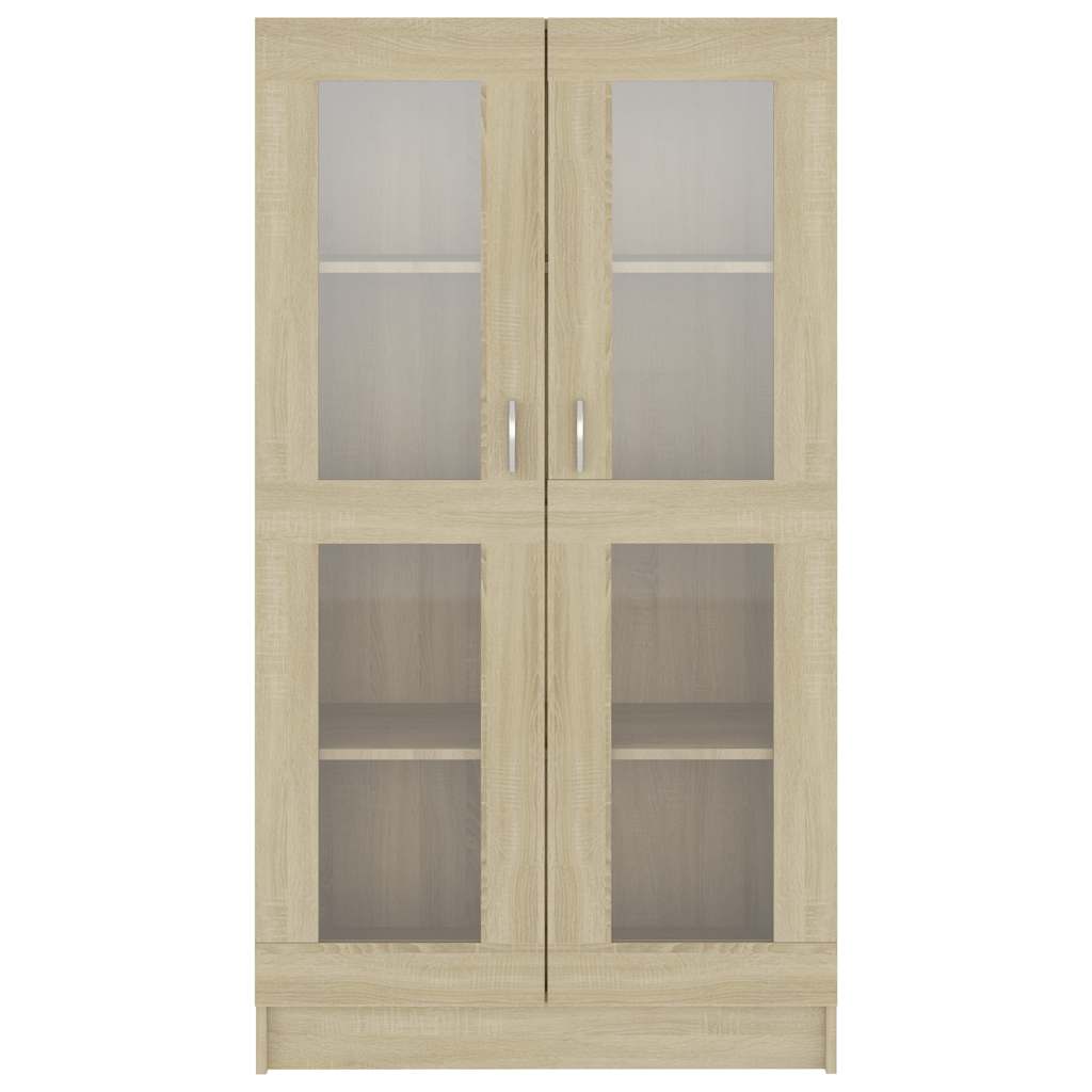 Armadietto Vetrina Rovere Sonoma 82,5x30,5x150 cm Multistrato | homemem39