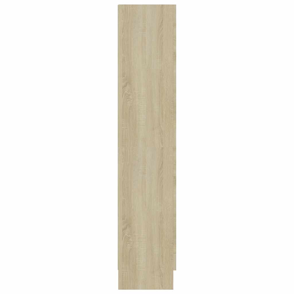 Armadietto Vetrina Rovere Sonoma 82,5x30,5x150 cm Multistrato | homemem39