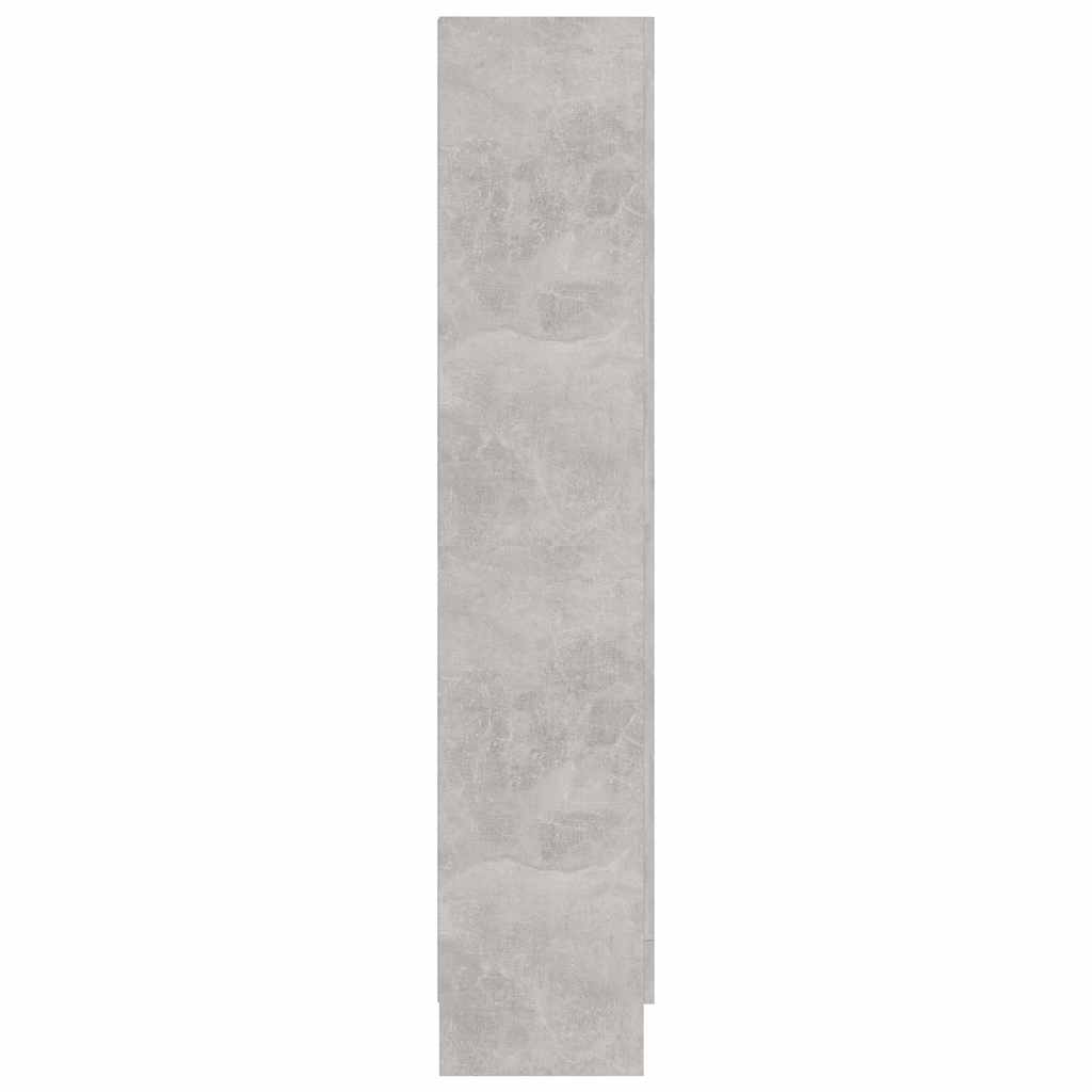 Armadietto Vetrina Grigio Cemento 82,5x30,5x150 cm Multistrato | homemem39