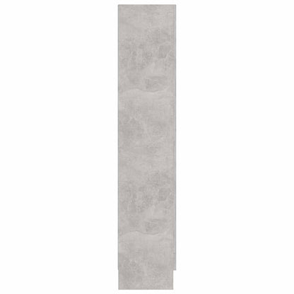 Armadietto Vetrina Grigio Cemento 82,5x30,5x150 cm Multistrato | homemem39