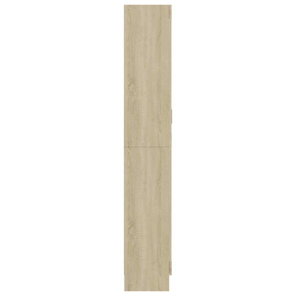 Armadietto Vetrina Rovere Sonoma 82,5x30,5x185,5 cm Multistrato - homemem39