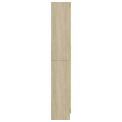 Armadietto Vetrina Rovere Sonoma 82,5x30,5x185,5 cm Multistrato - homemem39