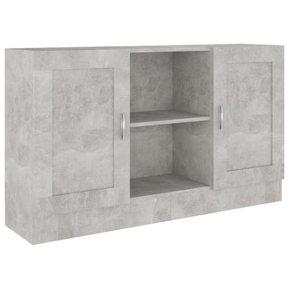 Credenza Grigio Cemento 120x30,5x70 cm in Legno Multistrato - homemem39