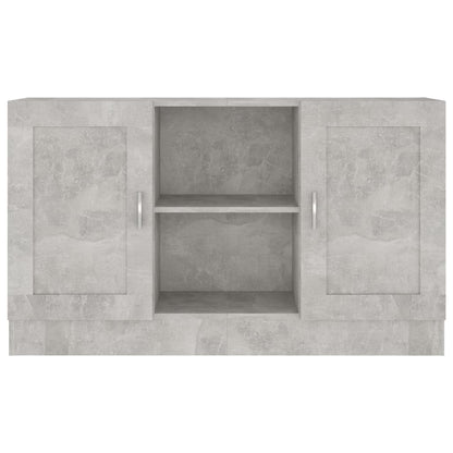 Credenza Grigio Cemento 120x30,5x70 cm in Legno Multistrato