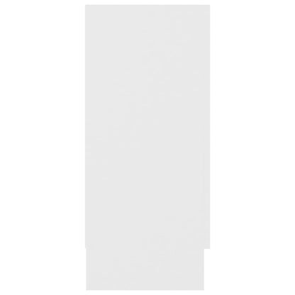 Armadietto con Vetrina Bianco 120x30,5x70 cm Legno Multistrato - homemem39