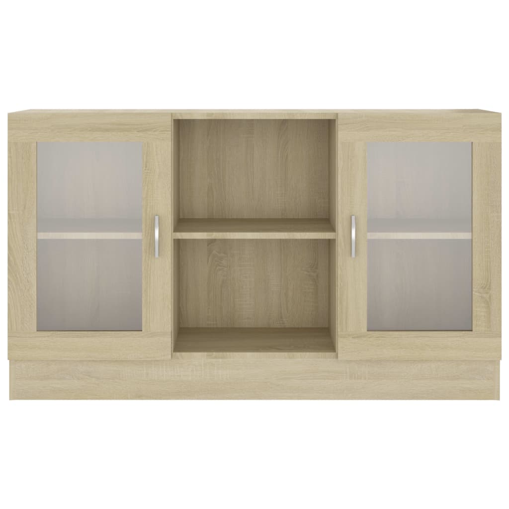 Armadietto Vetrina Rovere Sonoma 120x30,5x70 cm Multistrato - homemem39