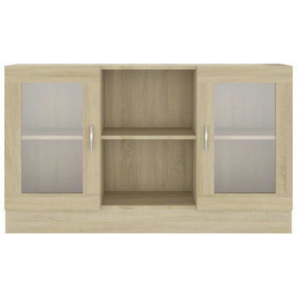Armadietto Vetrina Rovere Sonoma 120x30,5x70 cm Multistrato - homemem39