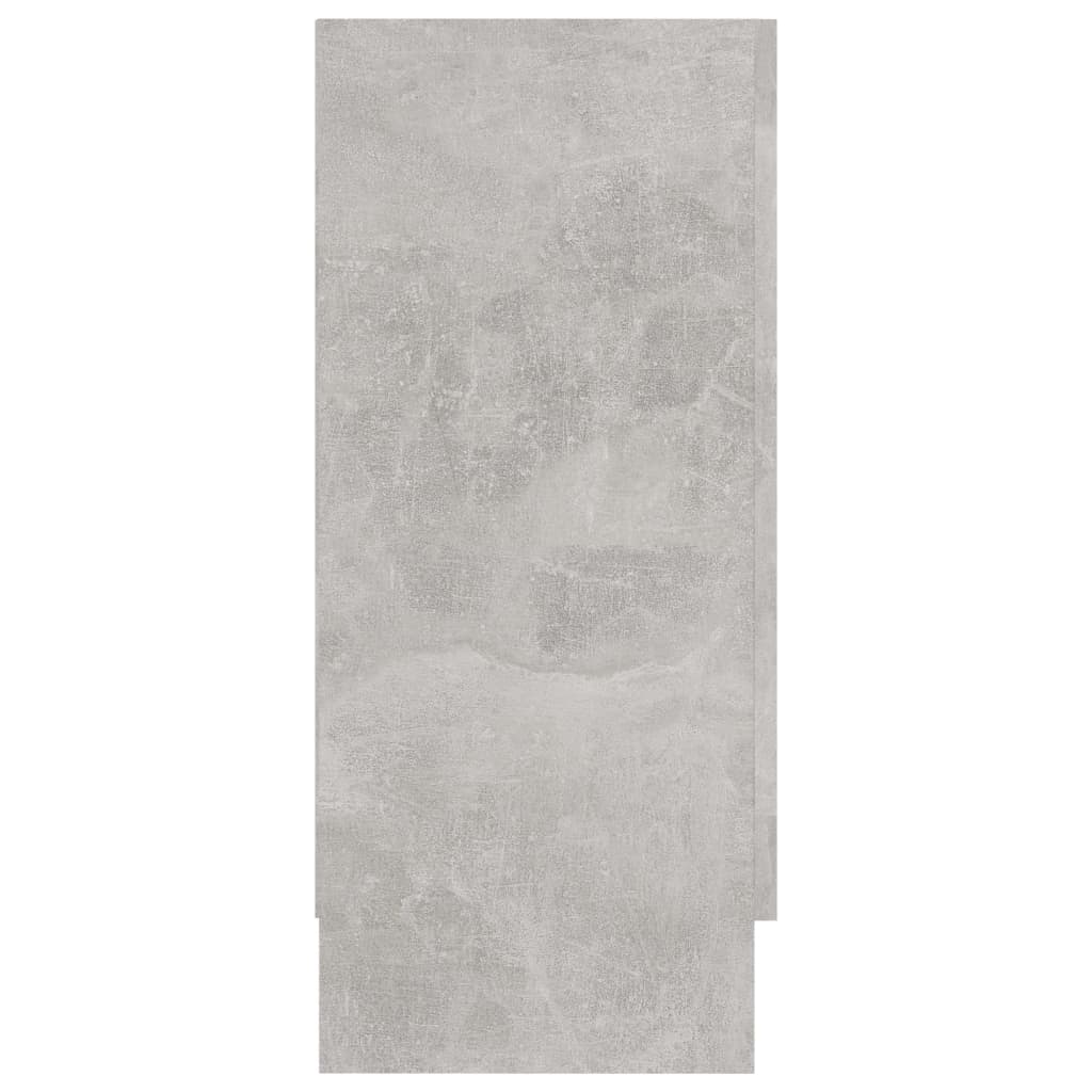 Armadietto Vetrina Grigio Cemento 120x30,5x70 cm Multistrato - homemem39