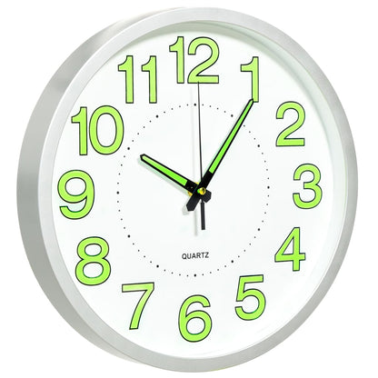 Orologio da Parete Luminoso Bianco 30 cm - homemem39