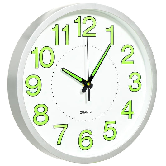 Orologio da Parete Luminoso Bianco 30 cm - homemem39