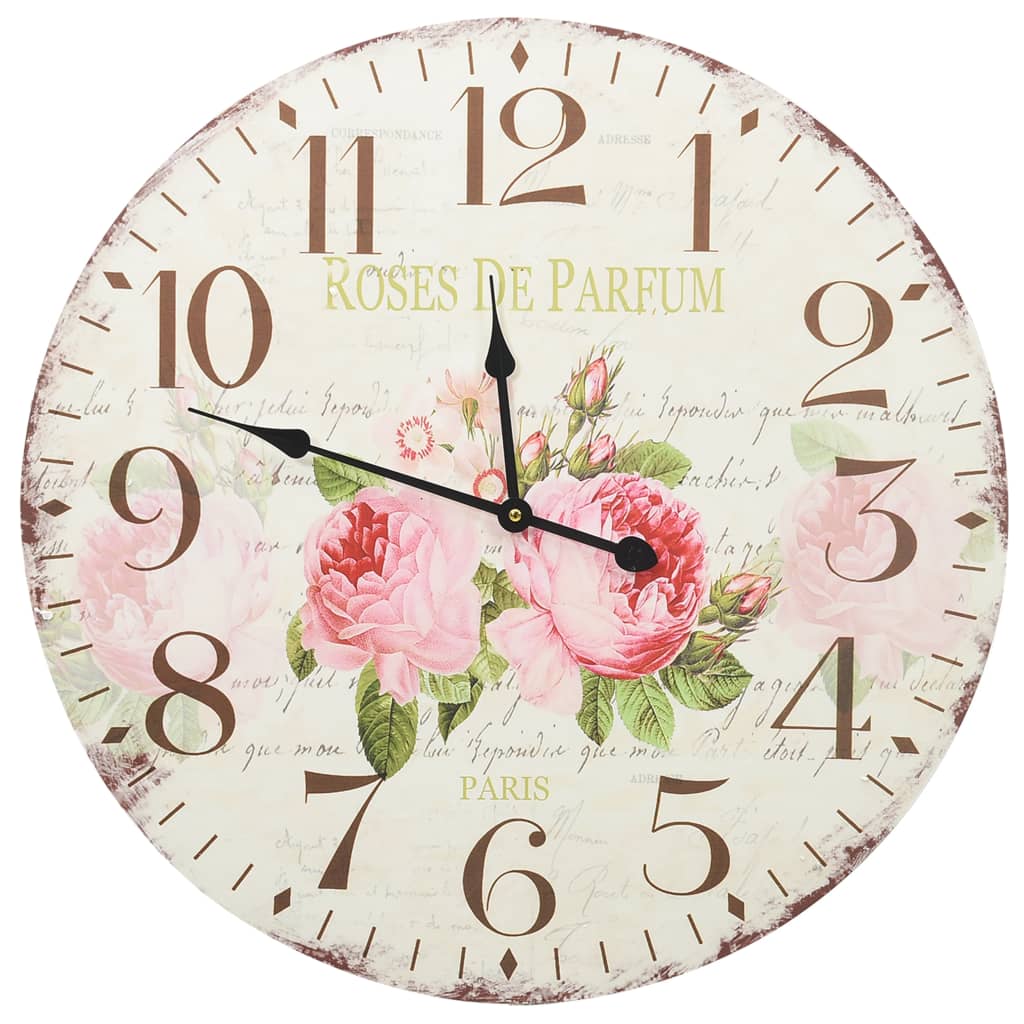 Orologio da Parete Vintage Fiore 60 cm | homemem39