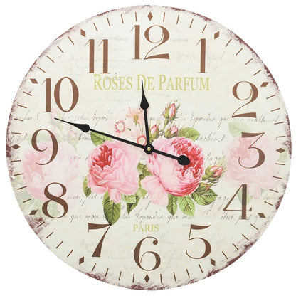 Orologio da Parete Vintage Fiore 60 cm - homemem39
