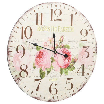 Orologio da Parete Vintage Fiore 60 cm - homemem39