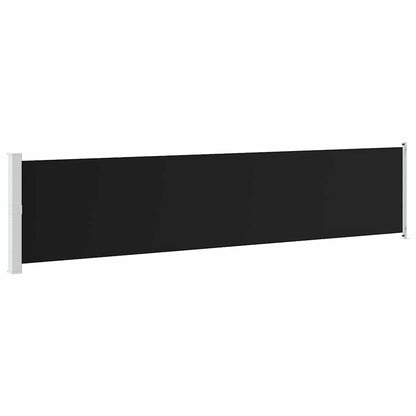 Tenda Laterale Retrattile per Patio 140x600 cm Nera