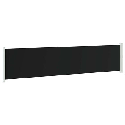 Tenda Laterale Retrattile per Patio 140x600 cm Nera