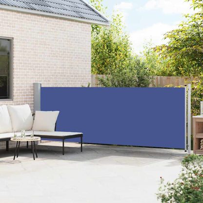 Tenda Laterale Retrattile per Patio 140x600 cm Blu