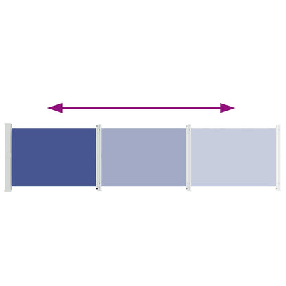Tenda Laterale Retrattile per Patio 140x600 cm Blu | homemem39