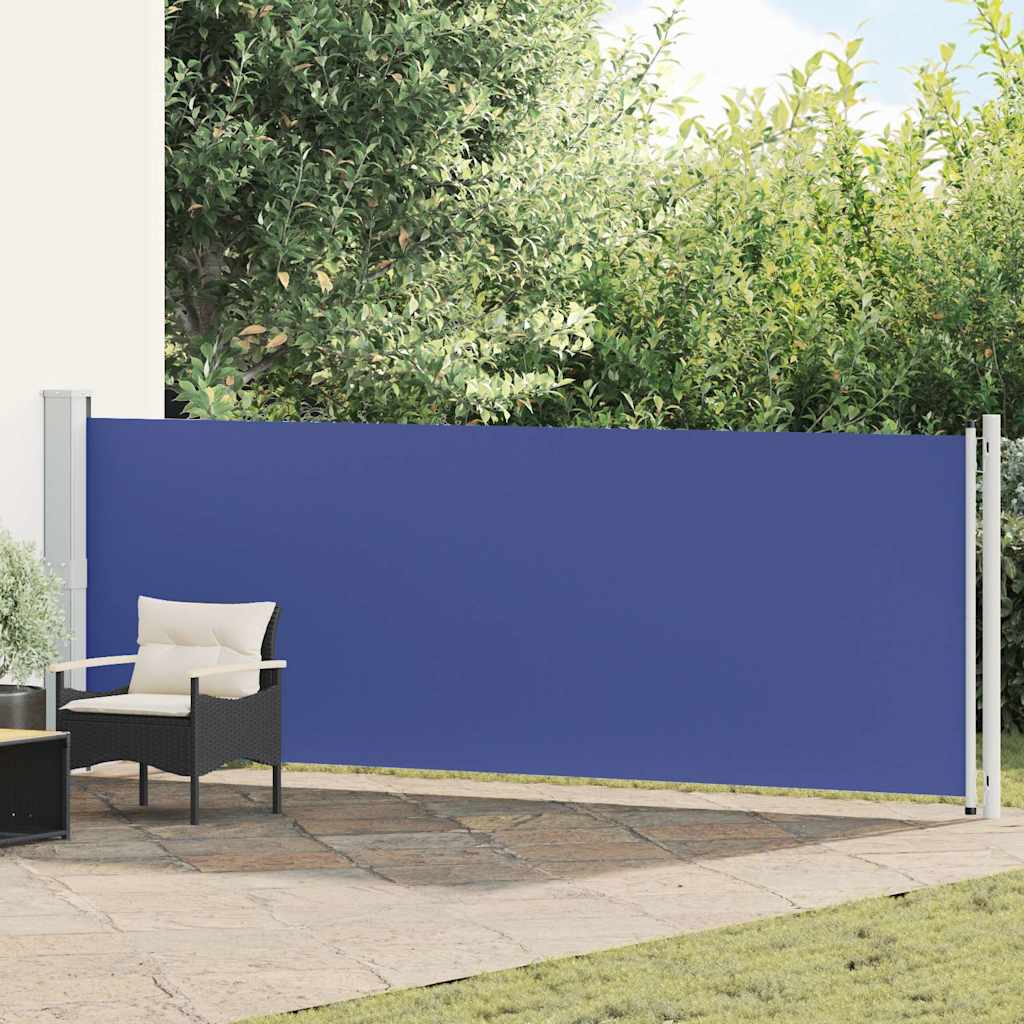 Tenda Laterale Retrattile per Patio 140x600 cm Blu | homemem39