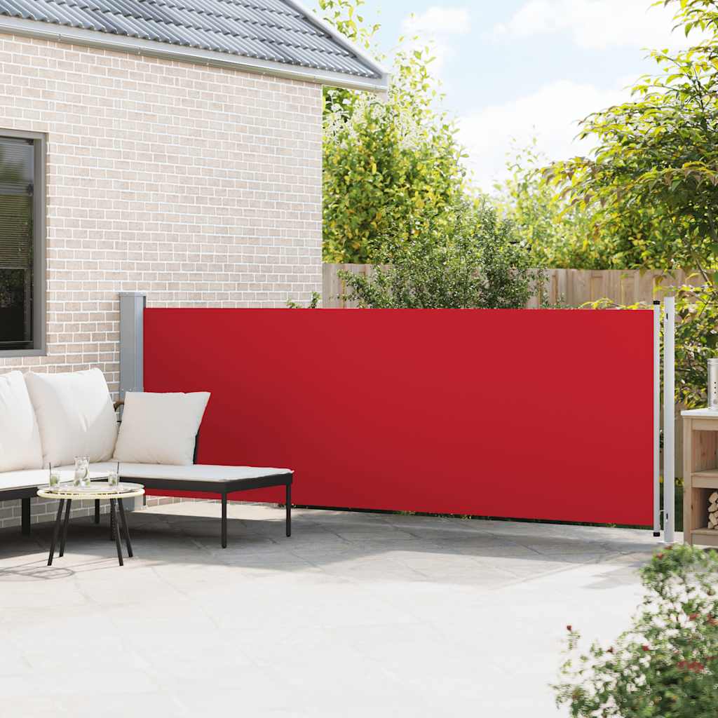 Tenda Laterale Retrattile per Patio 140x600 cm Rossa | homemem39