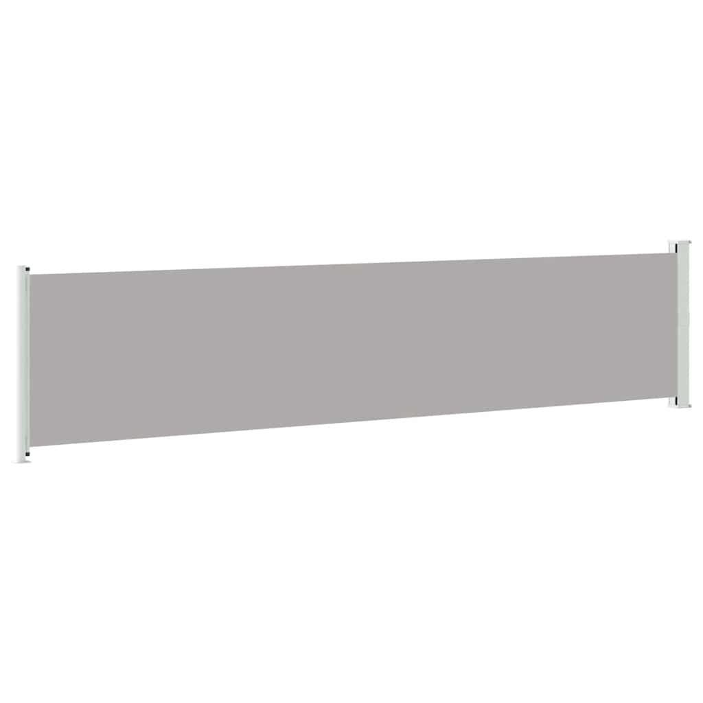 Tenda Laterale Retrattile per Patio 140x600 cm Grigio