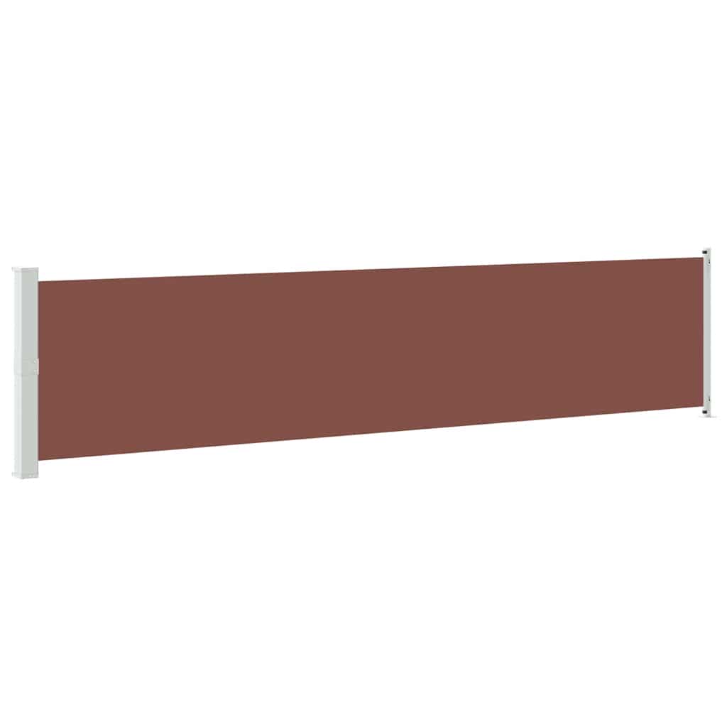 Tenda Laterale Retrattile per Patio 140x600 cm Marrone | homemem39